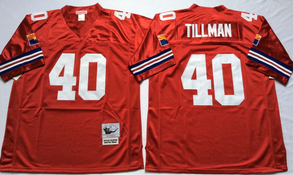 Men NFL Arizona Cardinals 40 Tillmann red Mitchell Ness jerseys